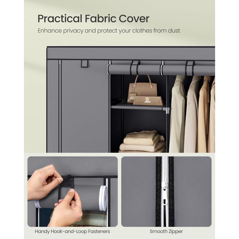 ORDENIA™ Clóset Portátil con Funda – 3 Columnas