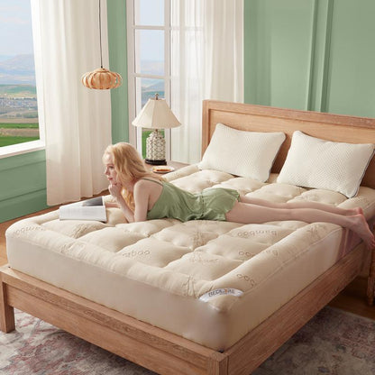 CloudLuxe™ Cooling Pillow-Top Mattress Topper