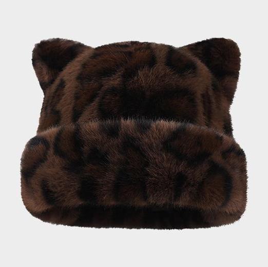 Fuzzy Cat Ear Beanie