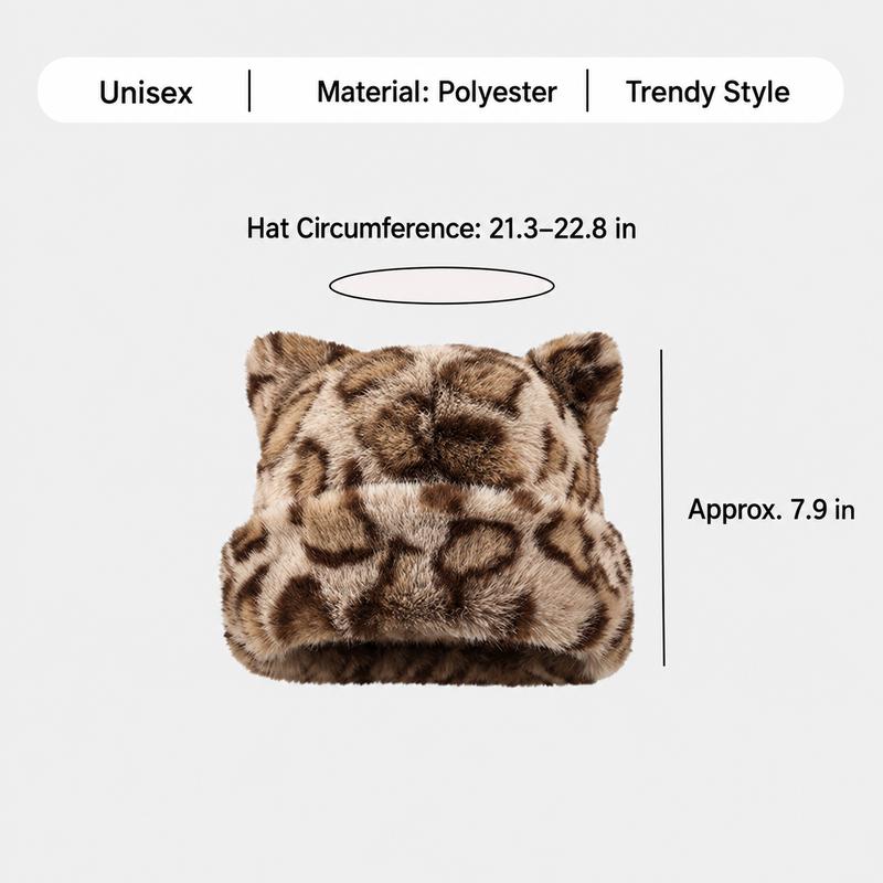 Fuzzy Cat Ear Beanie