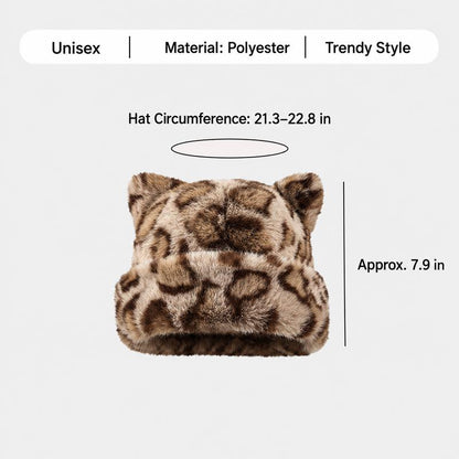 Fuzzy Cat Ear Beanie