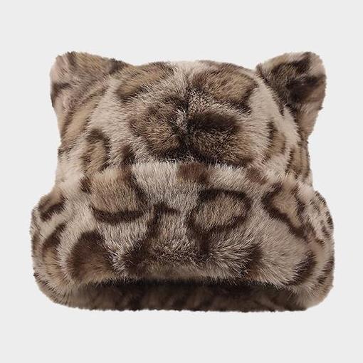 Fuzzy Cat Ear Beanie