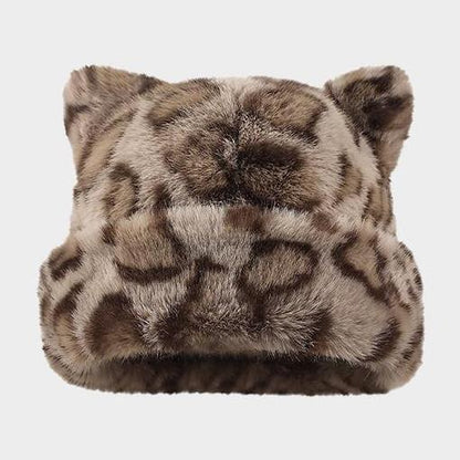 Fuzzy Cat Ear Beanie