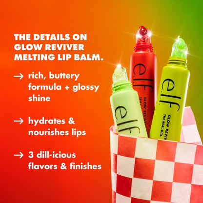 The Big Dill Lip Kit – 3 Pickle Melting Lip Balms + Pickle Blender Sponge