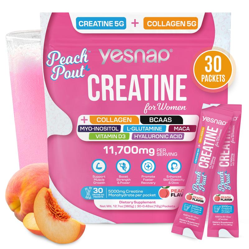 PeachGlow – Creatina para Mujer