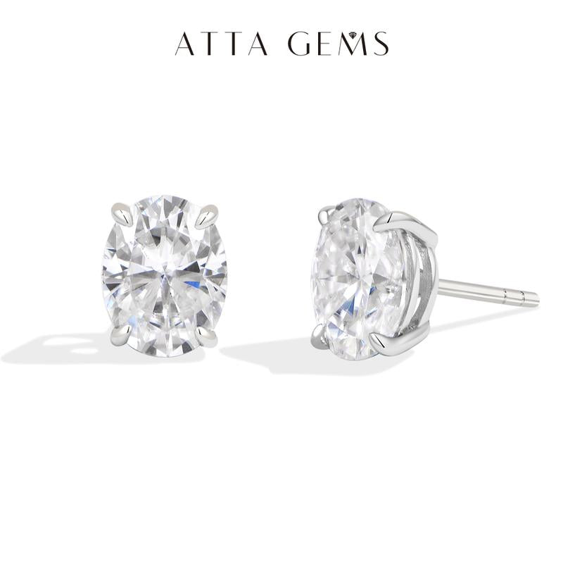 The 2CT Oval Moissanite Studs