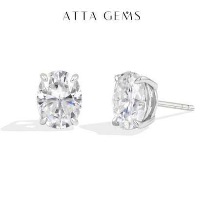 The 2CT Oval Moissanite Studs