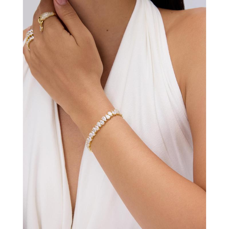 The Pear Eternity Tennis Bracelet