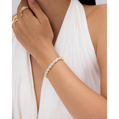 The Pear Eternity Tennis Bracelet