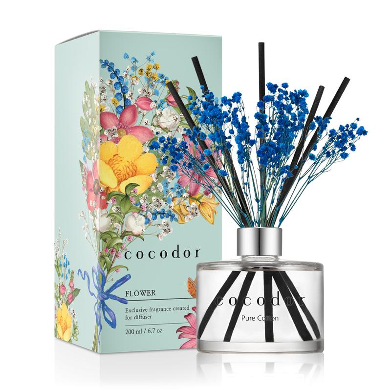 COCODOR Flower Reed Diffuser Set