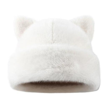 Fuzzy Cat Ear Beanie