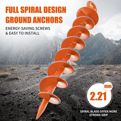 StormLock Spiral Ground Anchors – Heavy-Duty 4 Pack