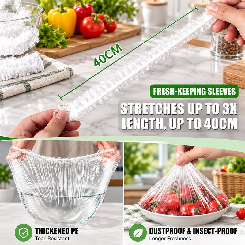 FreshSeal Elastic Food Covers (100 Pack)