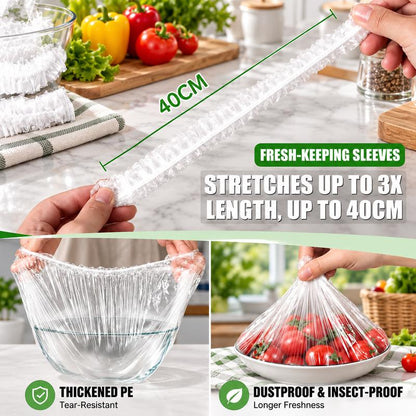 FreshSeal Elastic Food Covers (100 Pack)