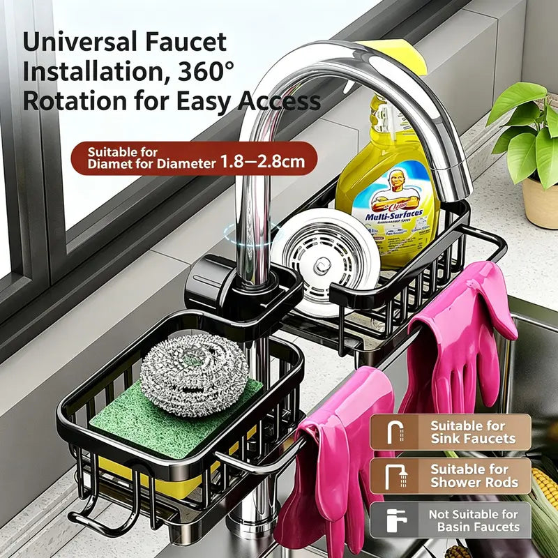 FaucetDock™ Clip-On Sink Organizer