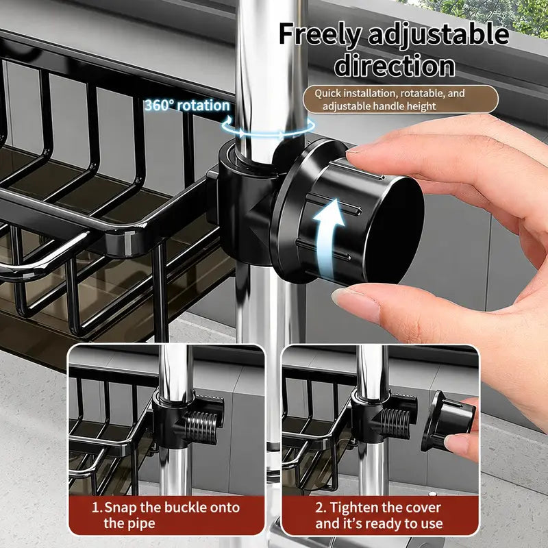 FaucetDock™ Clip-On Sink Organizer