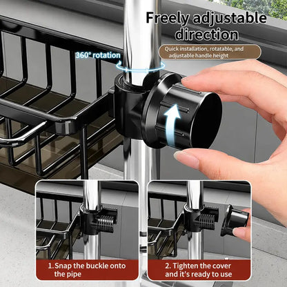 FaucetDock™ Clip-On Sink Organizer