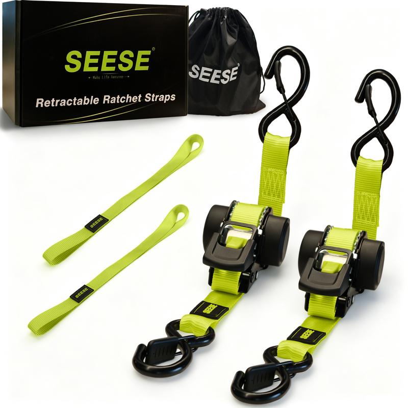 SnapTight Retractable Ratchet Strap