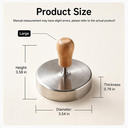 Stainless Steel Burger Press - 1Pc Nonstick Burger Patty Maker Mold, Sturdy Metal Meat Smasher, Multifunctional Kitchen Utensil for Home/Commercial Use to Make Round Patties, Burguer Patty Maker