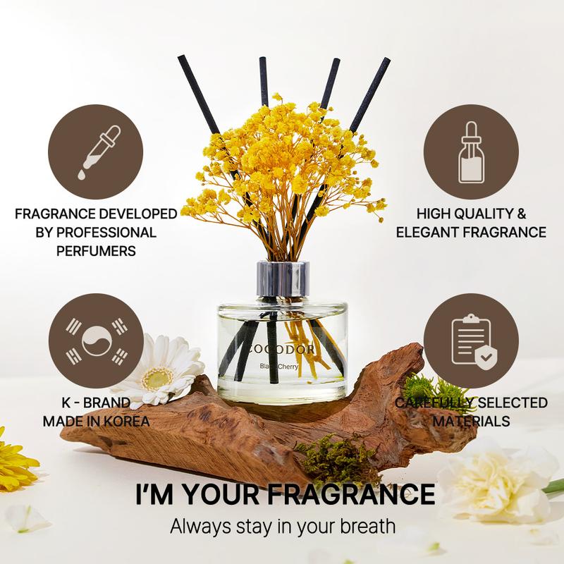 COCODOR Flower Reed Diffuser Set