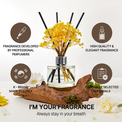 COCODOR Flower Reed Diffuser Set