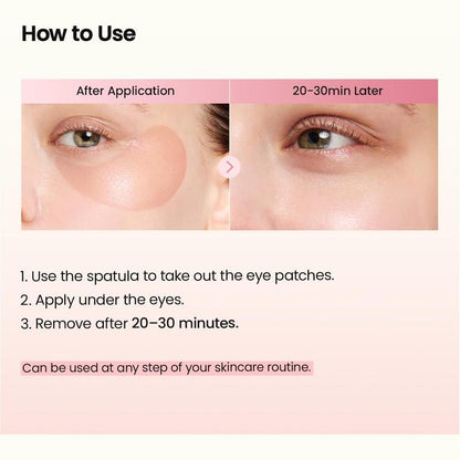 LUZMIRA Parches de Colágeno para Ojeras, Bolsas y Líneas de Expresión