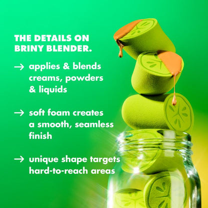 The Big Dill Lip Kit – 3 Pickle Melting Lip Balms + Pickle Blender Sponge