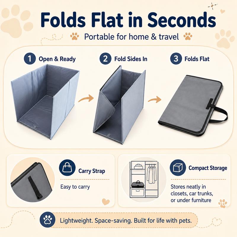 MessWall™ Pop-Up Litter Box Guard