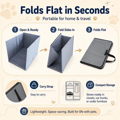 MessWall™ Pop-Up Litter Box Guard