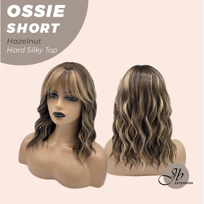 ZURI Short Wave Glueless Wig with Curtain Bangs (14")