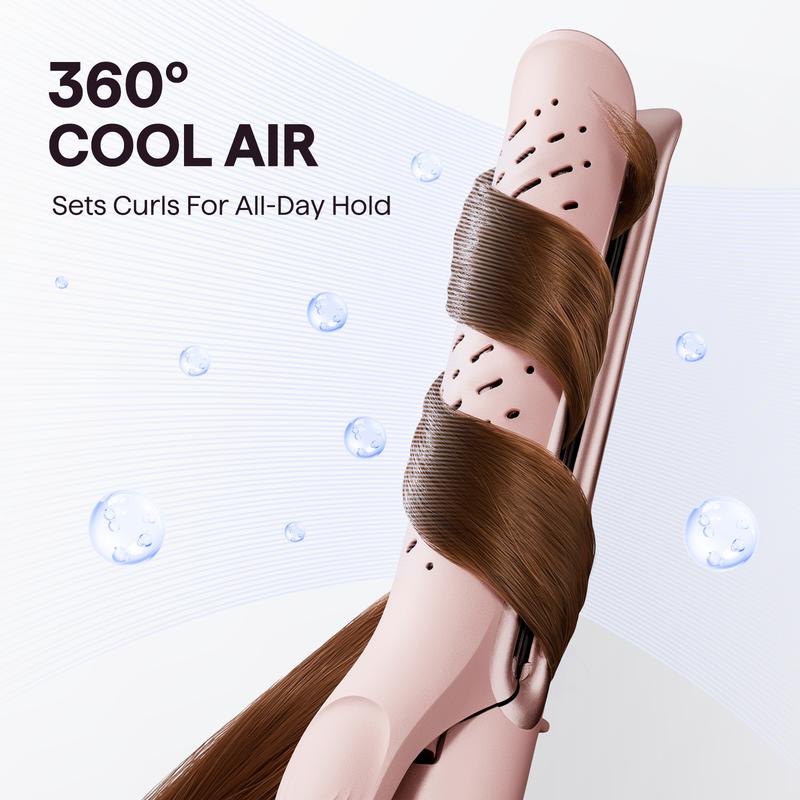 Wavytalk Whirlwind Curl, 360° Airflow Styler With 3 Air Modes &  LED Display,  2-in-1 Hair Straightener and Curler with Cooling Air Vents to Lock in Style