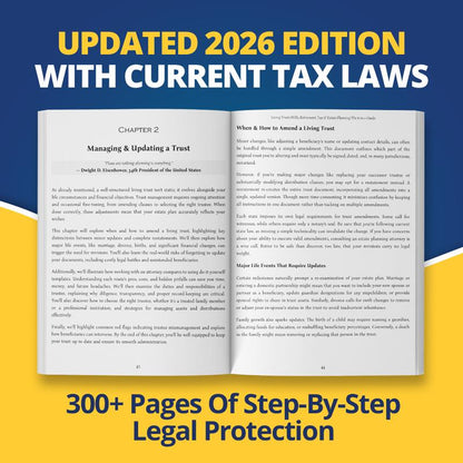 The Legacy Protection Blueprint <br> <i> 6-in-1 Living Trusts, Wills, Tax & Estate Planning Guide </i>