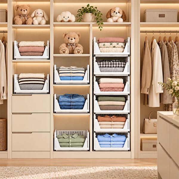 SlideStack Pull-Out Closet Organizer