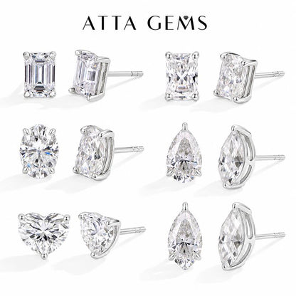 The 2CT Oval Moissanite Studs