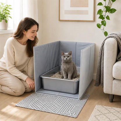 MessWall™ Pop-Up Litter Box Guard