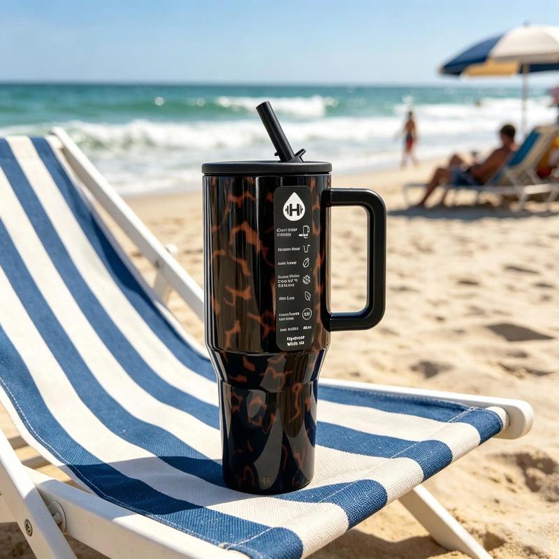 Korvital Aura 40oz Tumbler — Tortoiseshell Edition