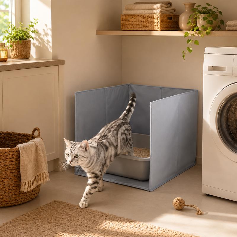 MessWall™ Pop-Up Litter Box Guard