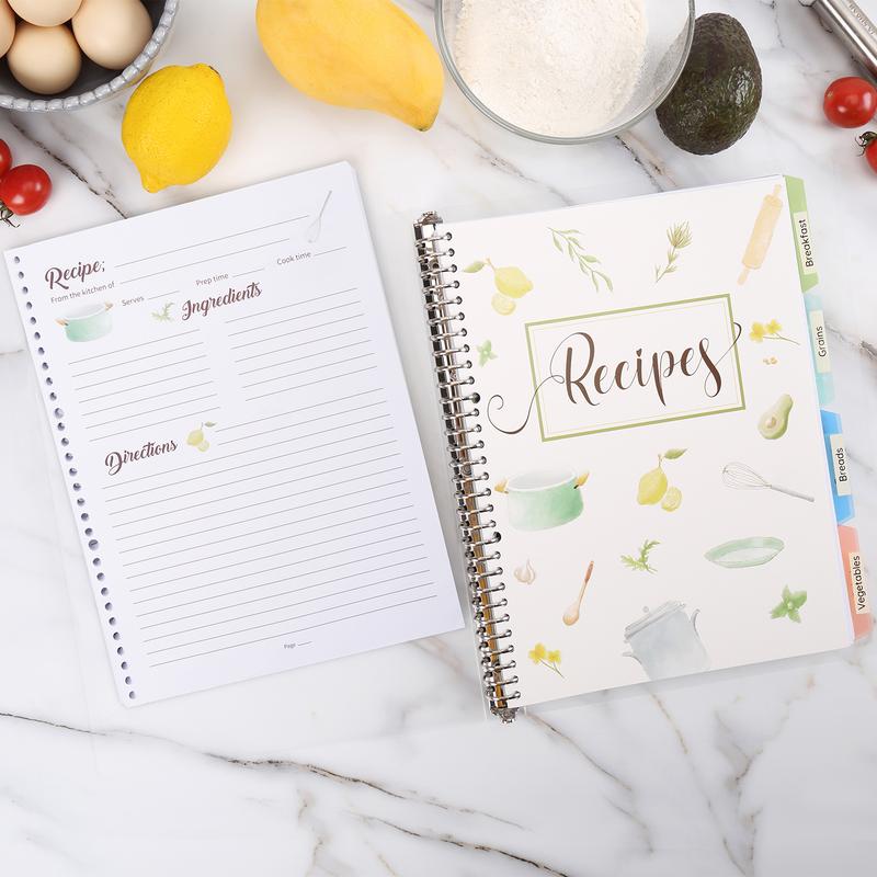 Soligt Recipe Book Journal , 8.5\" x 11\"