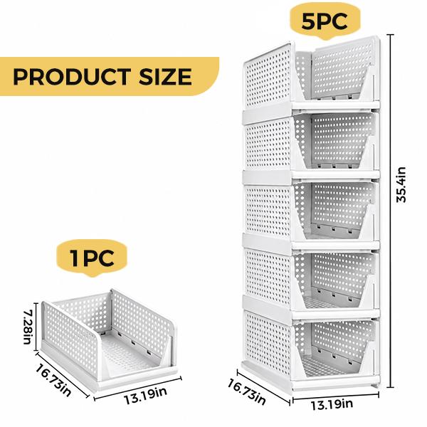 SlideStack Pull-Out Closet Organizer