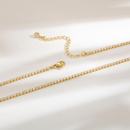 VERALUME Moissanite Tennis Necklace