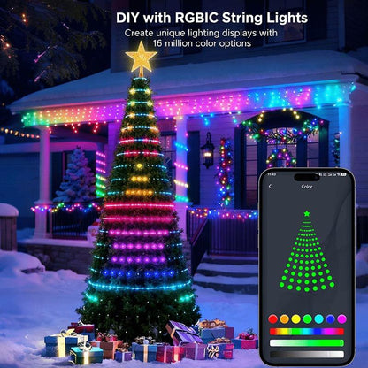 Aurora 7Ft Smart LED Outdoor Christmas Tree