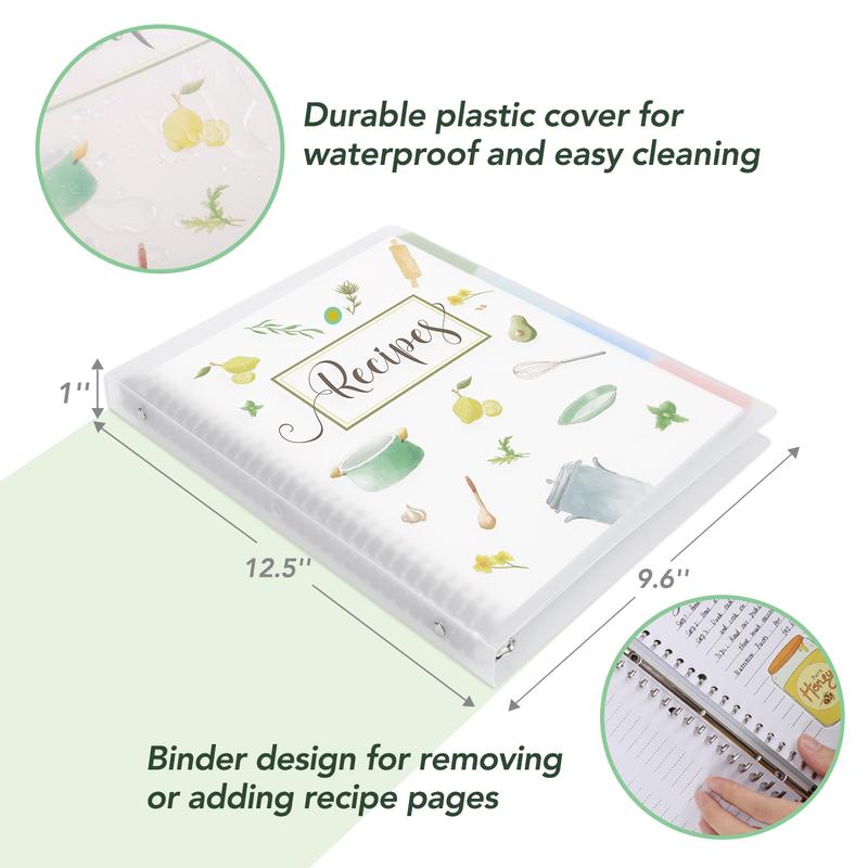 Soligt Recipe Book Journal , 8.5\" x 11\"