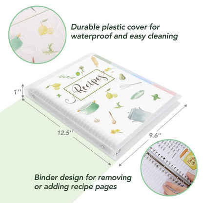 Soligt Recipe Book Journal , 8.5\" x 11\"