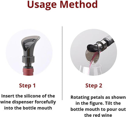 PetalPour™ 2-in-1 Wine Stopper & Pourer