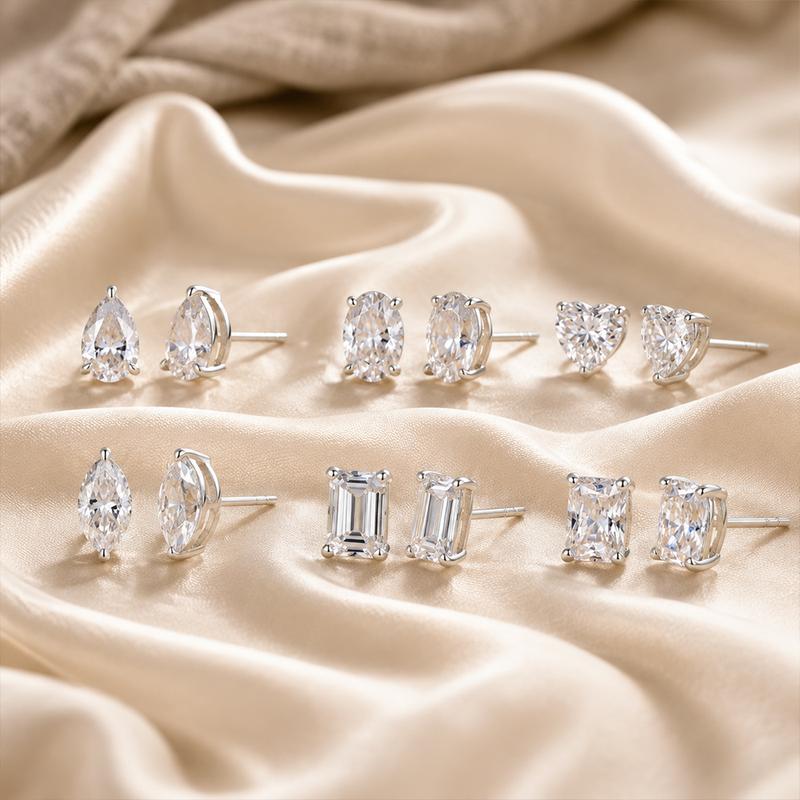 The 2CT Oval Moissanite Studs