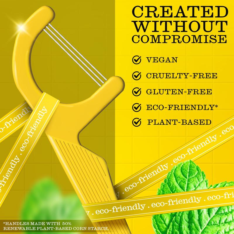 TRIMINT 3-Strand Floss Picks | Baking Soda + Mint | 300 Count