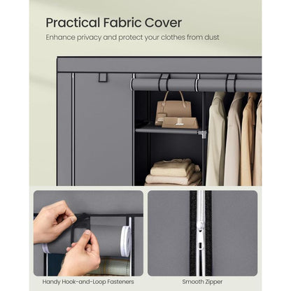 ORDENIA™ Clóset Portátil con Funda – 3 Columnas