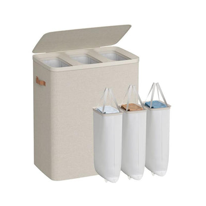 The DuoSort Hamper: 2-in-1 Laundry Basket with Lid & Handles