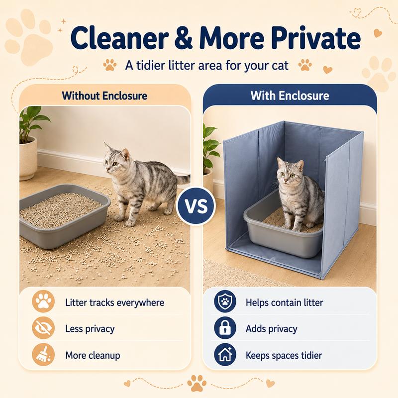 MessWall™ Pop-Up Litter Box Guard