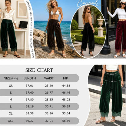 Velvet Lace Lounge Pants